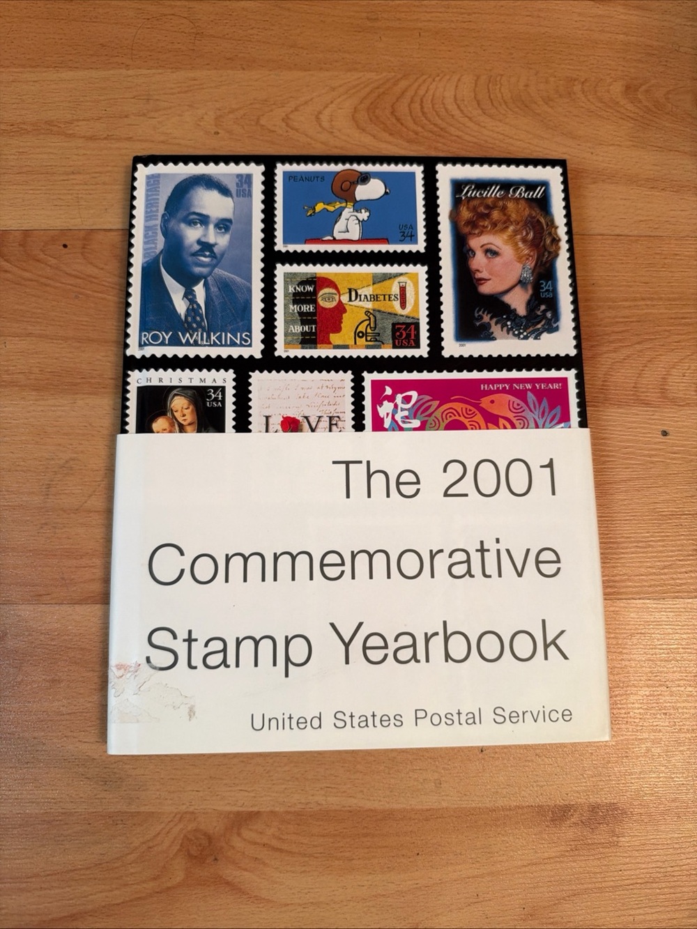 2001 Commemorative Stamp Yearbook - White/Black